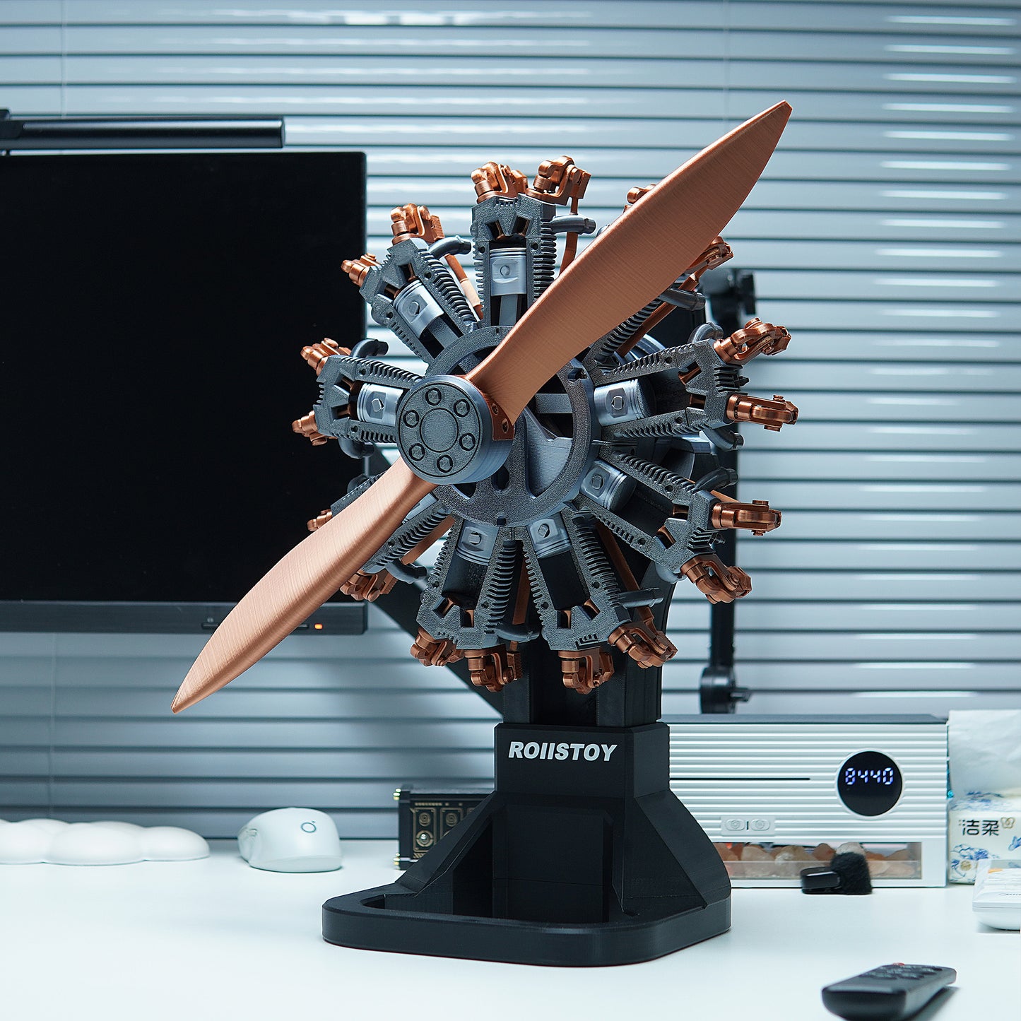 Primary Teaching - Nine-cylinder Planetary Piston Engine Model