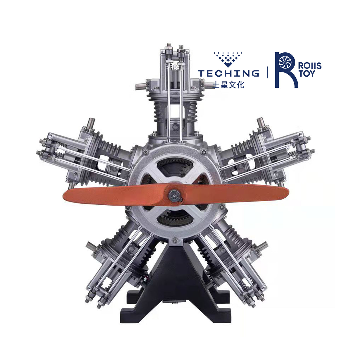 TECHING DIY 5 Cylinder Electric Mechanical Aircraft Radial Engine Model Kits