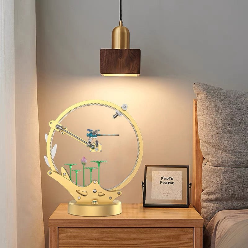 Teching Flying Dragonfly Kinetic Sculpture 3D Metal Model DIY Kits