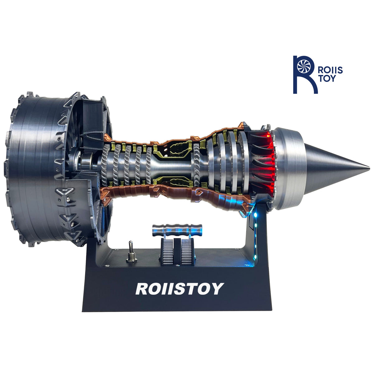 TR-900 aircraft engine model dual optical magnetic connection