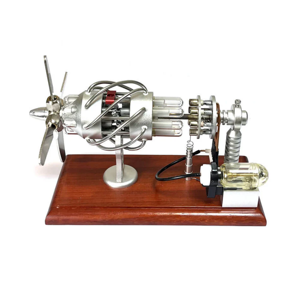 16 Cylinder Hot Air Stirling Engine Model