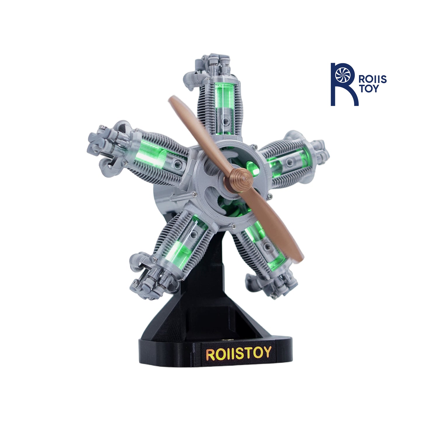 Five-cylinder star-shaped piston engine, intelligent touch infinite base