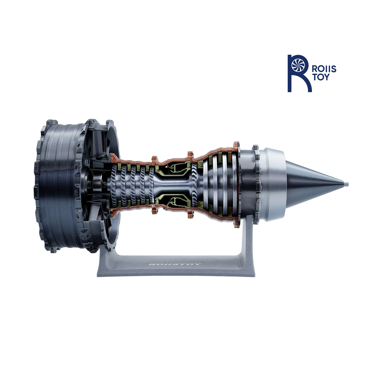 Copper-colored TR-900 engine model with tail flame(47CM/18.50IN)