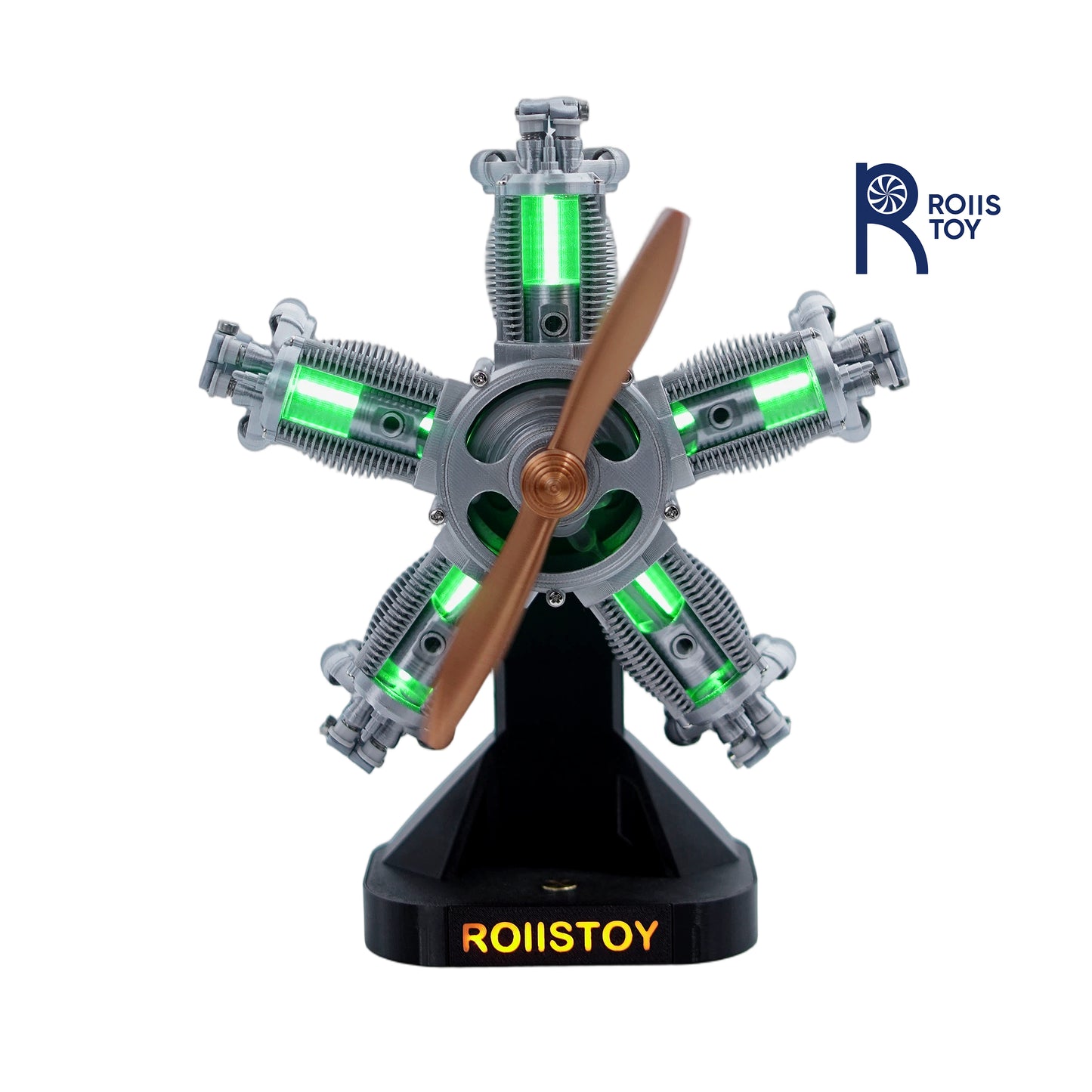 Five-cylinder star-shaped piston engine, intelligent touch infinite base