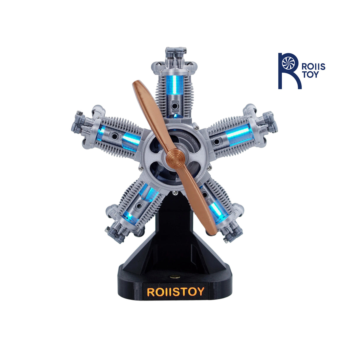 Five-cylinder star-shaped piston engine, intelligent touch infinite base