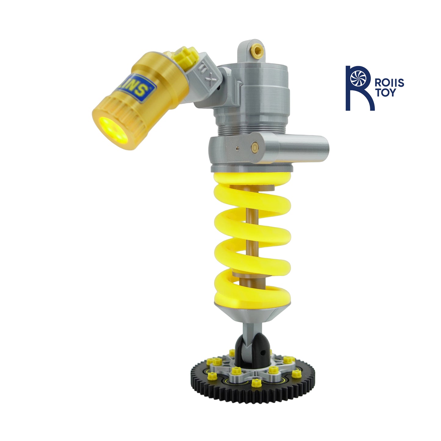Shock absorber modeling industrial wind table lamp, no need to press the button, can be adjusted up and down 90 degrees
