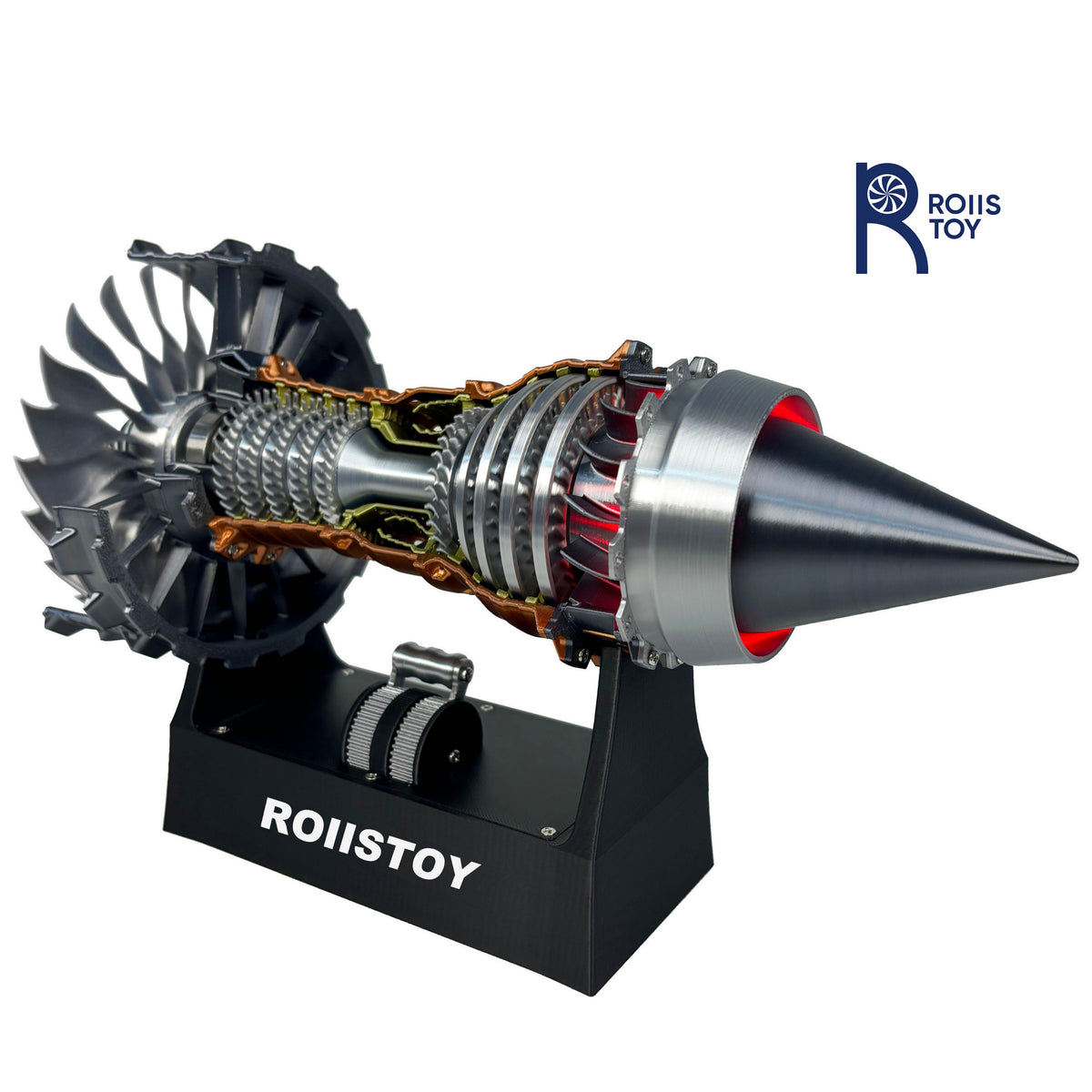 The TR-900 aircraft engine model can emit light