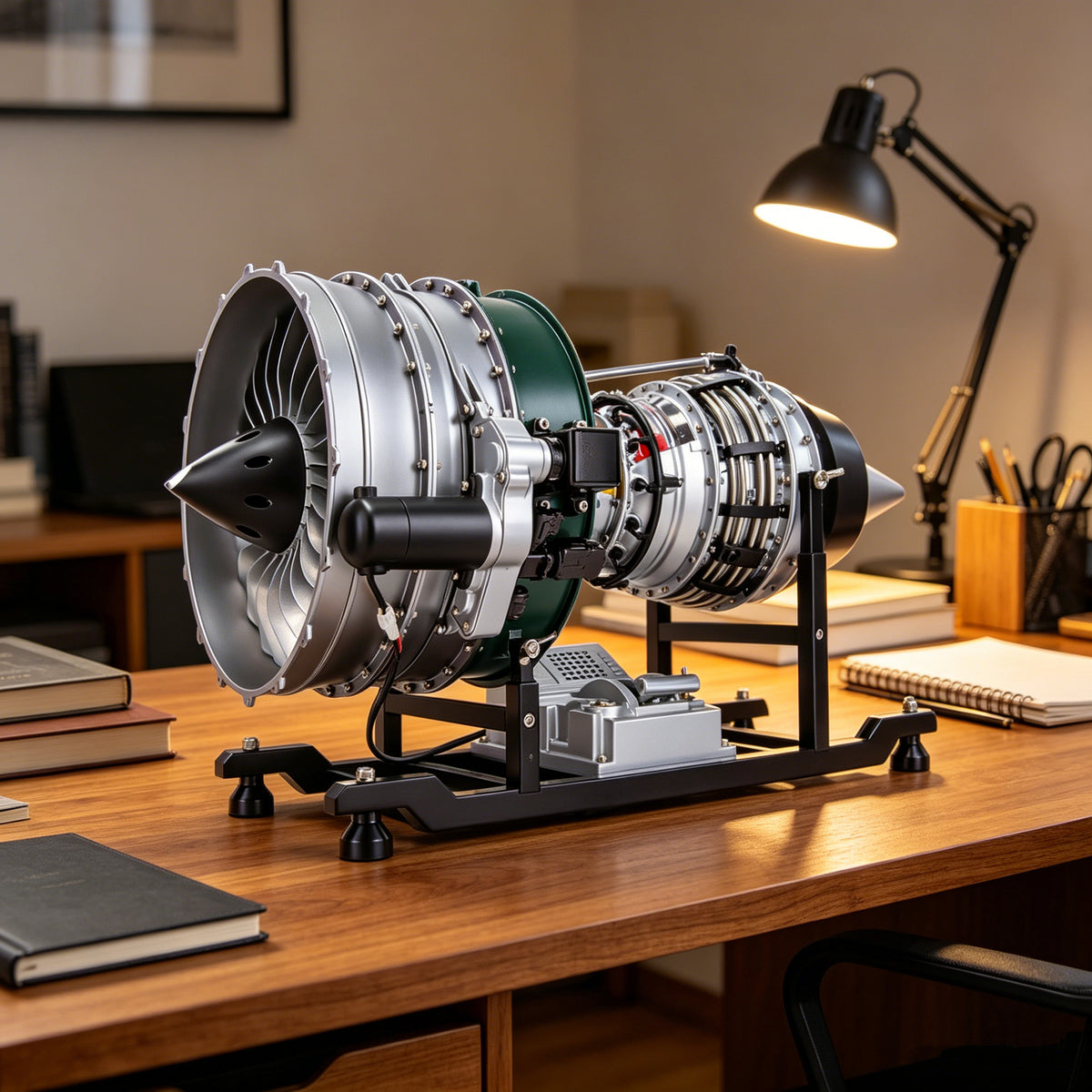 DIY Twin-spool Turbofan Engine Kits Assembly 1/10 Electric Aircraft Engine DM119