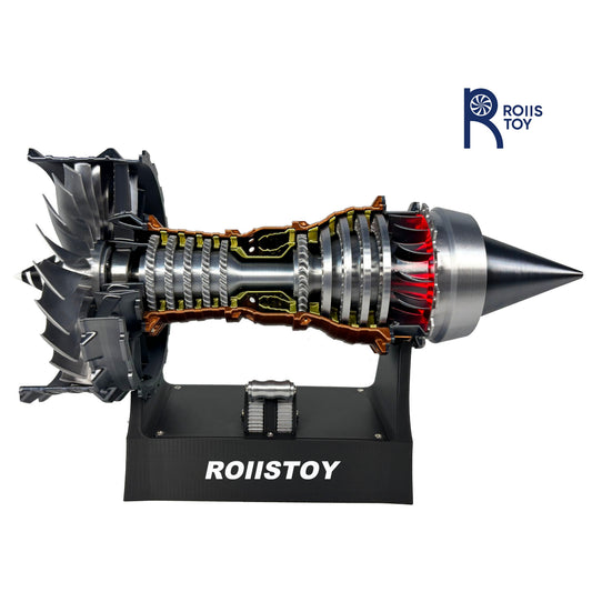 The TR-900 aircraft engine model can emit light