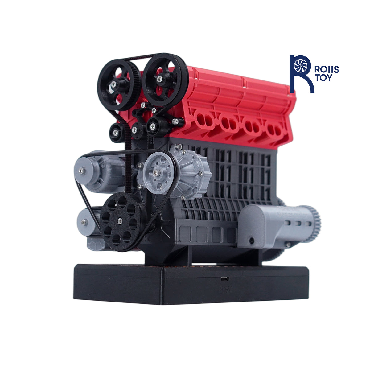 In-line four-cylinder engine model DIY assembly engine real simulation