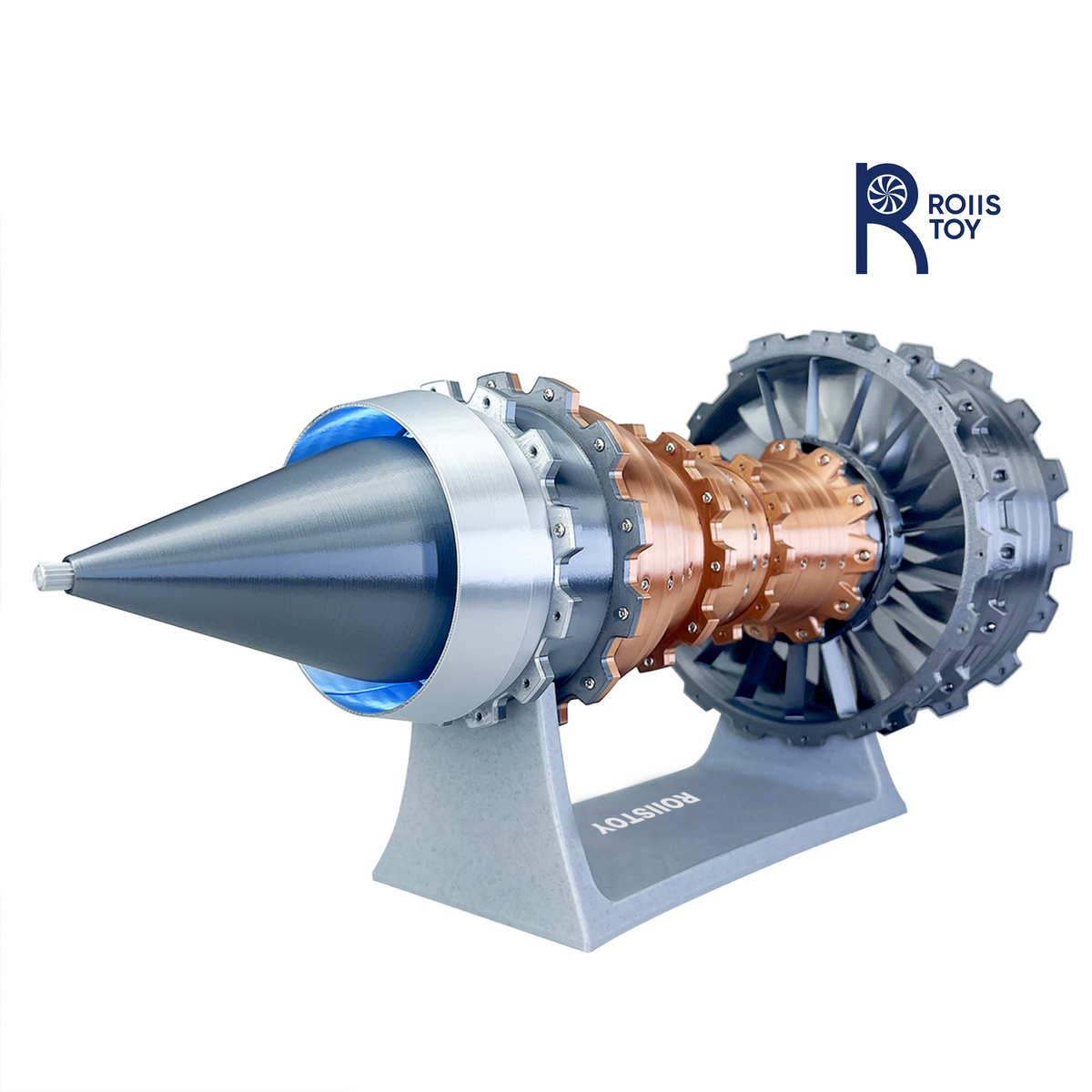 Copper-colored TR-900 engine model with tail flame(47CM/18.50IN)