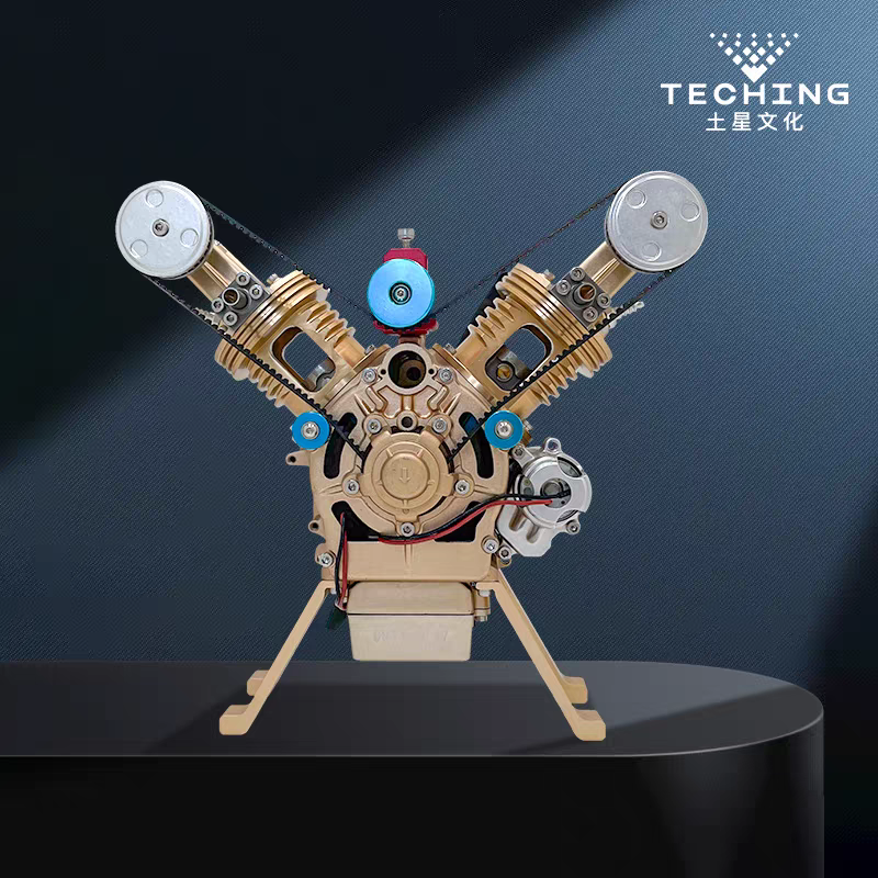 TECHING Alloy Mini Manual Assembly V2 Double-cylinder Model Kits