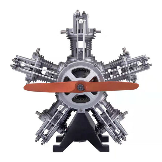 GearPlayer™ TECHING DIY 5 Cylinder Electric Mechanical Aircraft Radial Engine Model Kits