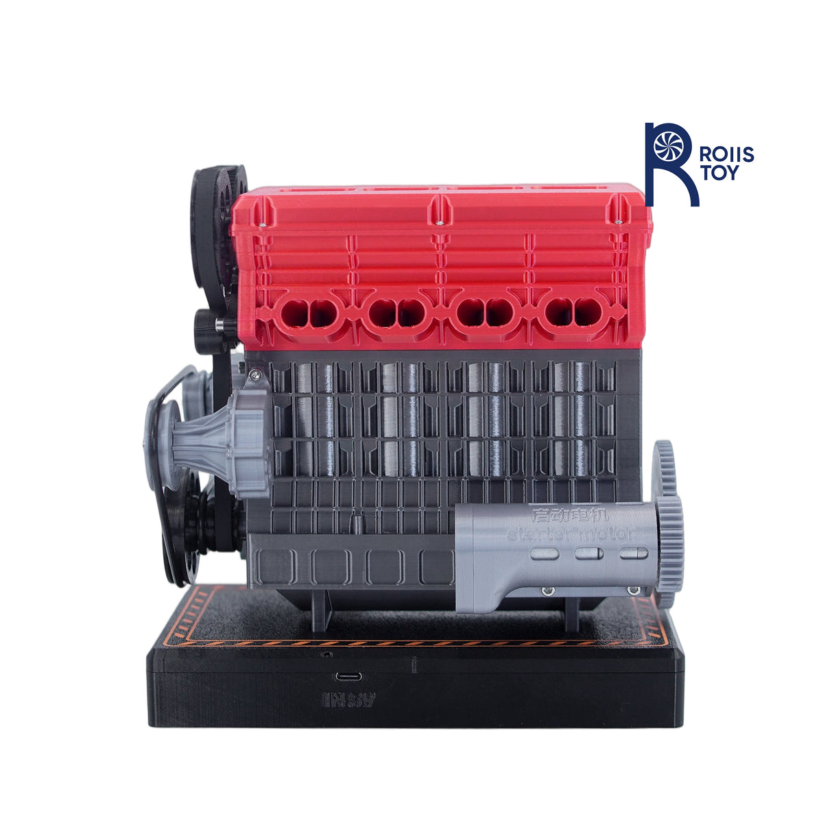 In-line four-cylinder engine model DIY assembly engine real simulation