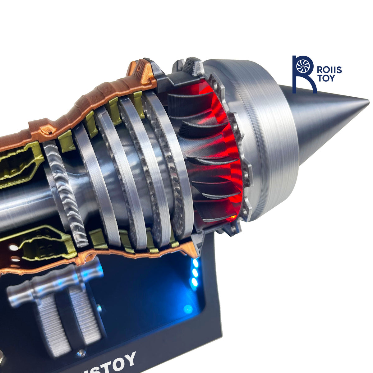 TR-900 aircraft engine model dual optical magnetic connection