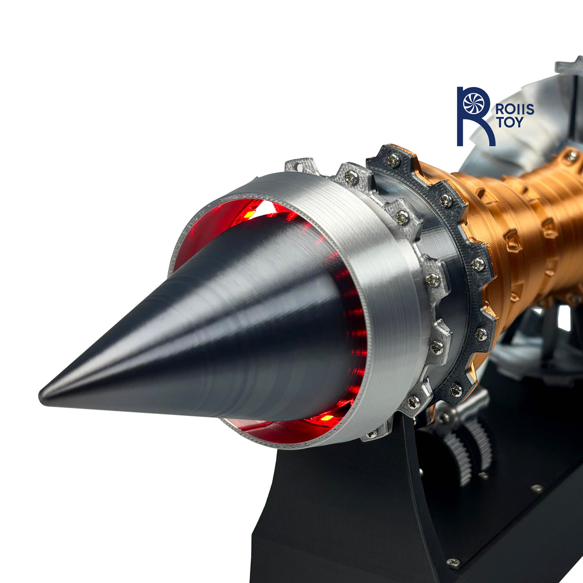 The TR-900 aircraft engine model can emit light