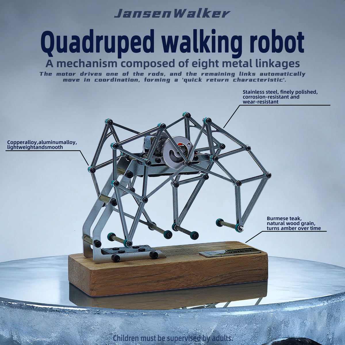 Jensen quadrad robot classic connecting rod design