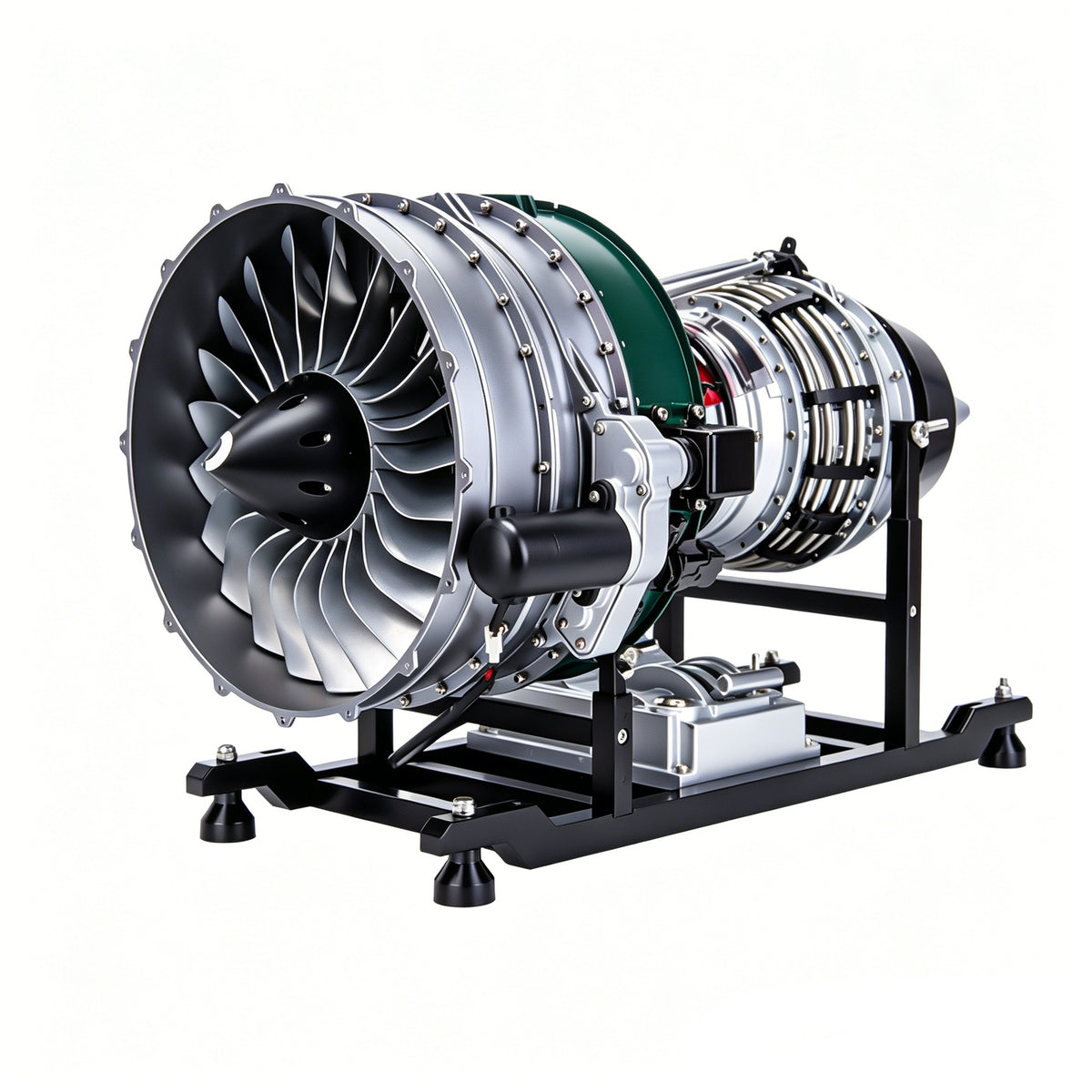 DIY Twin-spool Turbofan Engine Kits Assembly 1/10 Electric Aircraft Engine DM119