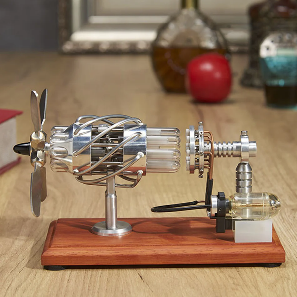 16 Cylinder Hot Air Stirling Engine Model