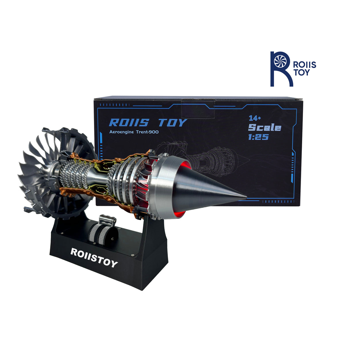 The TR-900 aircraft engine model can emit light