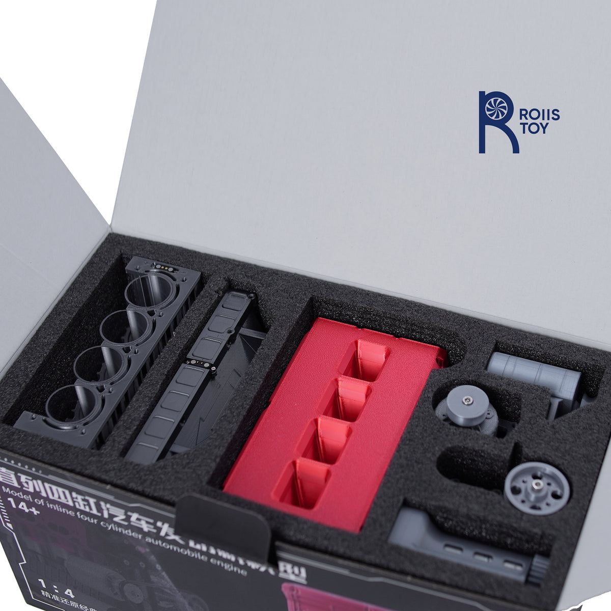 In-line four-cylinder engine model DIY assembly engine real simulation