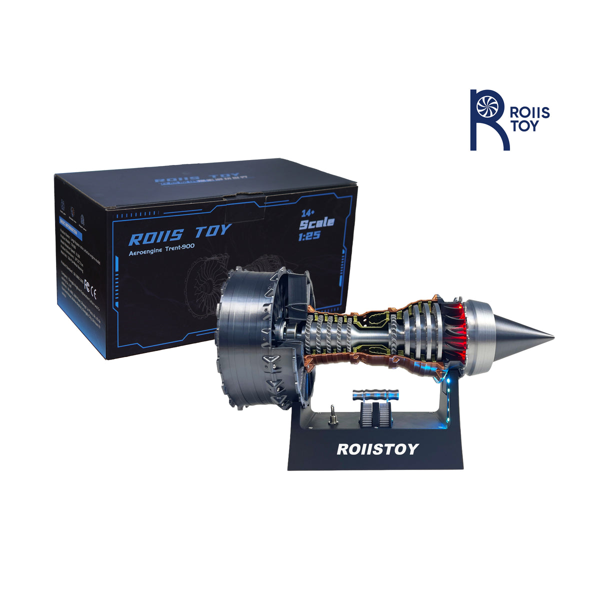 TR-900 aircraft engine model dual optical magnetic connection