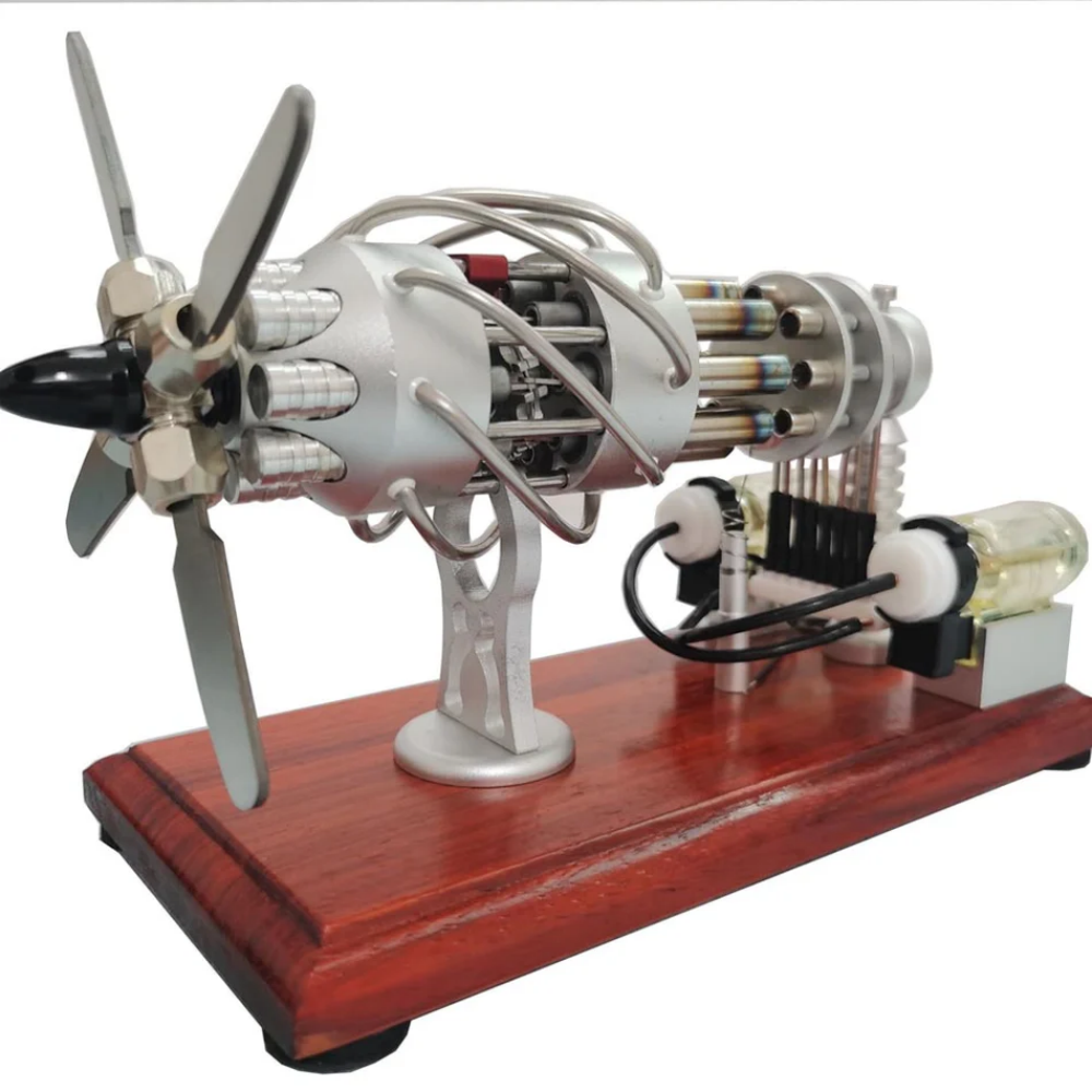16 Cylinder Hot Air Stirling Engine Model