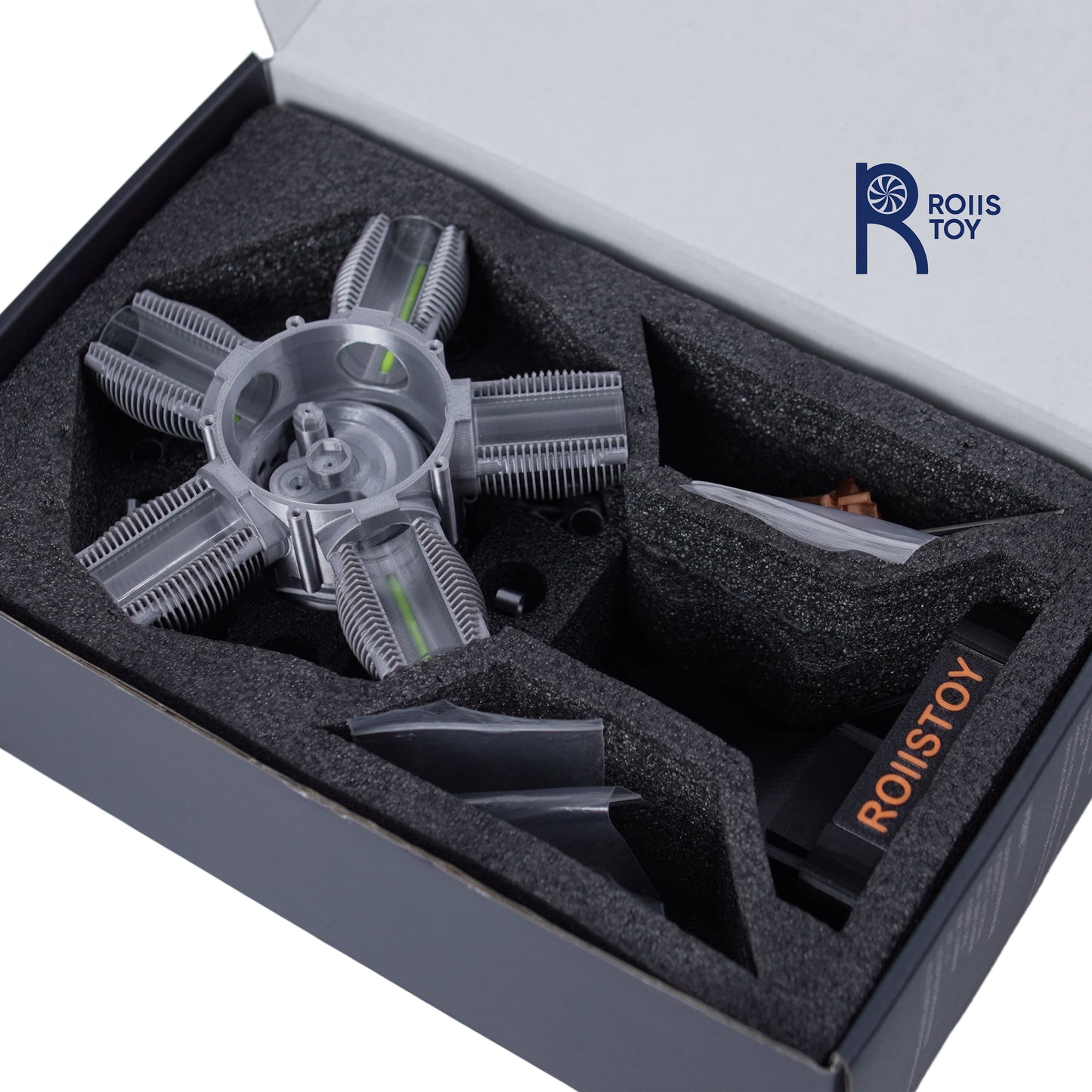 Five-cylinder star-shaped piston engine, intelligent touch infinite base