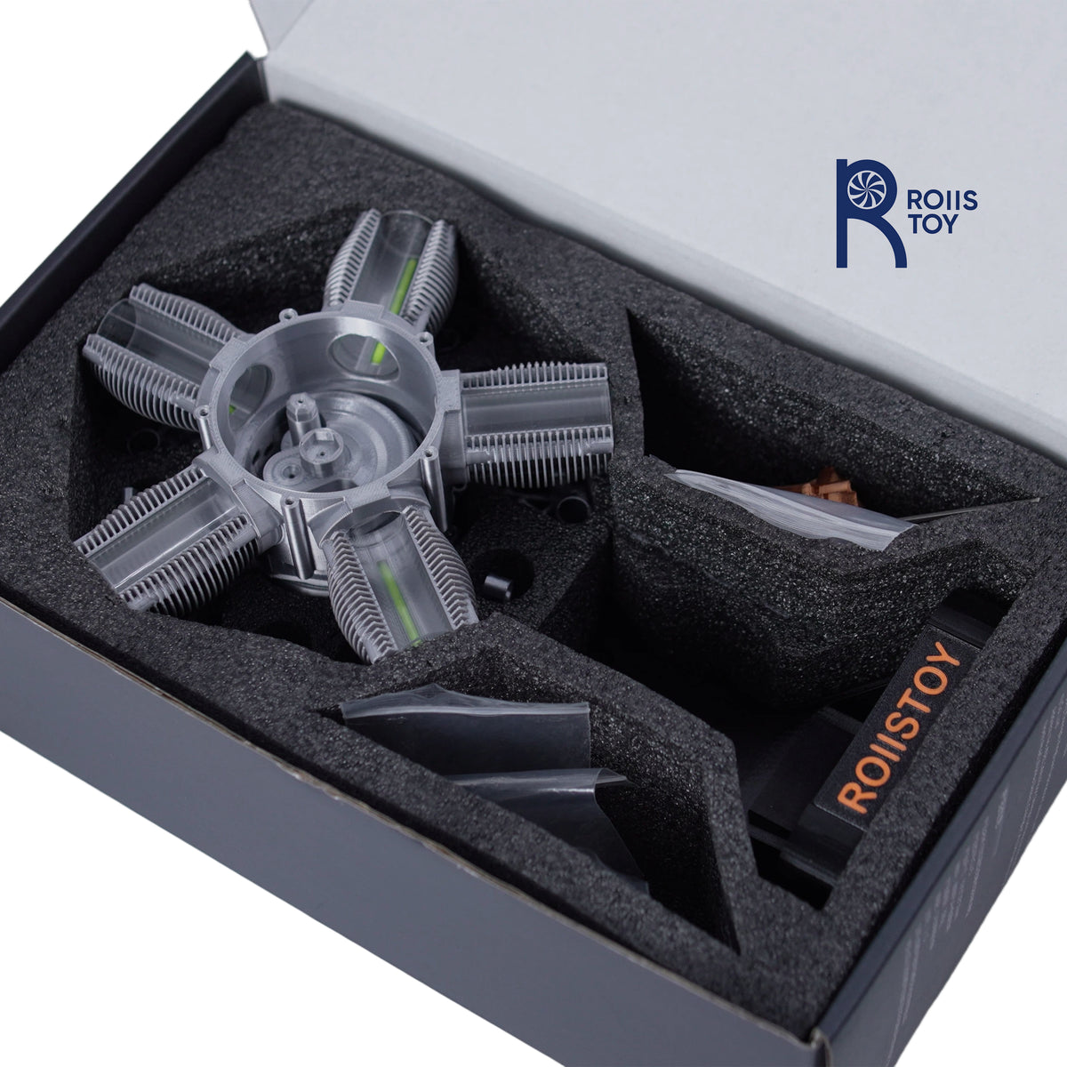 Five-cylinder star-shaped piston engine, intelligent touch infinite base