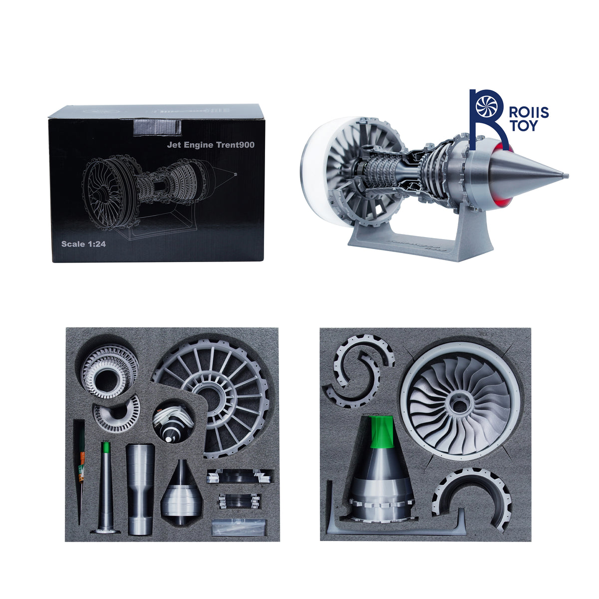 TR-900 turbo engine model white light version(47CM/18.50IN)